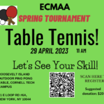 ECMAA Pingpong Tournament Flyer